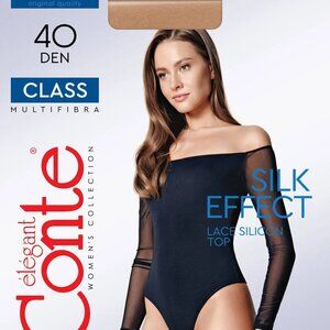 Conte Class 40 Den - Elegant Thick Stockings for Women (8С-91СП)